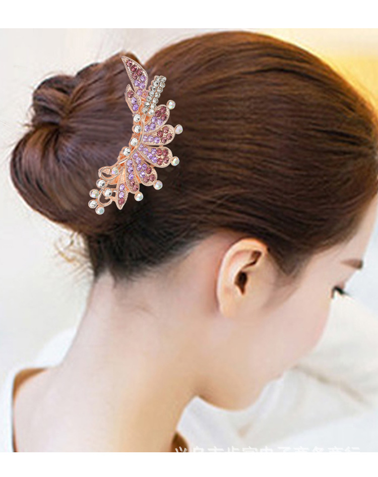 Factory Wholesale Back Head Rhinestone Tuck Comb Hairpin Clip Headdress Flower Hair Comb Headdress Female Hair Accessories Bun Hair Band