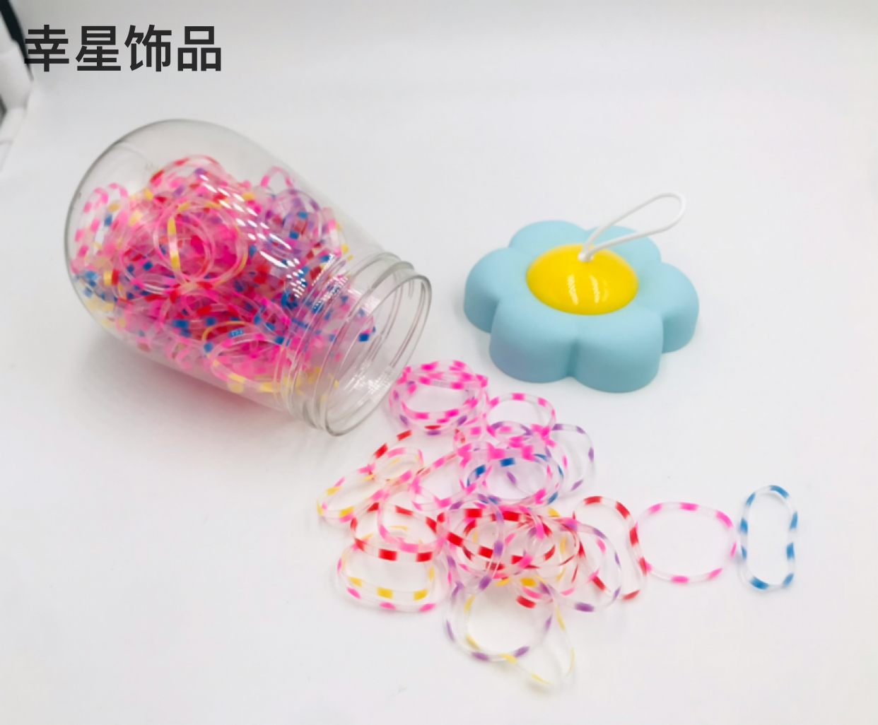 Hair Elastic Band Good Elasticity Girls&#039; Hair Ring Headdress SUNFLOWER Canned Disposable Headband Hair Rope Hair Accessories