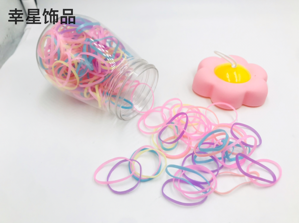 Hair Elastic Band Good Elasticity Girls&#039; Hair Ring Headdress SUNFLOWER Canned Disposable Headband Hair Rope Hair Accessories