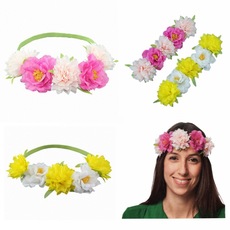 European and American Bride Flower Vacation Accessories Dance Party Hair Accessories Dance Side Clip Headdress Red Rose Flower Hairpin
