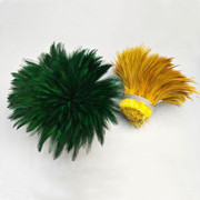 SOURCE Factory Direct Sales 4-6 Red Neck Chicken Feather Ornament Headdress Hat Flower Material Dyed Color Feather Stripe