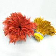 SOURCE Factory Direct Sales 4-6 Red Neck Chicken Feather Ornament Headdress Hat Flower Material Dyed Color Feather Stripe