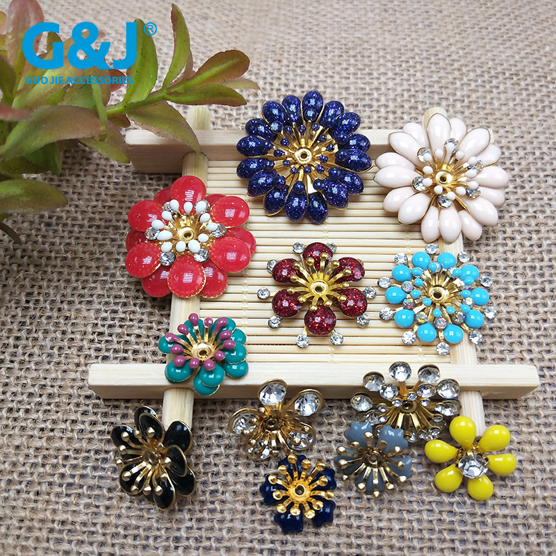 Hand knotted colorful metal multi - layer combination in the hole hand sewing headdress flower accessories accessories Hand knotted colorful metal multi - layer combination in the hole hand sewing headdress flower accessories accessories