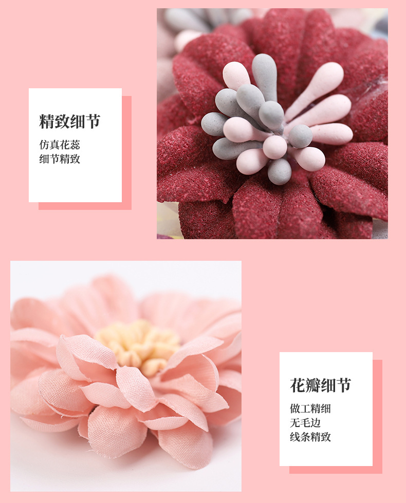 Factory direct sales of the new Korean cloth decorative flower headdress decorative accessories 5 a bag wholesale spot