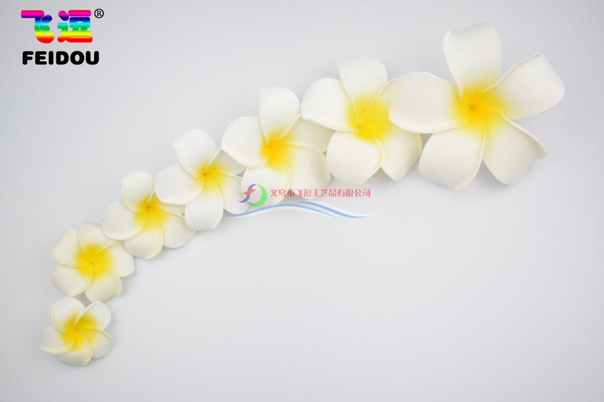 45791130cm Plumeria Rubra Headdress Simulation Eva Hawaiian Headdress Flower Swimsuit Travel Seaside PE Flower