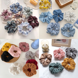 INS Chic Elegant Hair Rope Cute Colored Headband Female Korean Style Hair Band Flower Hairband Headdress Small Jewelry
