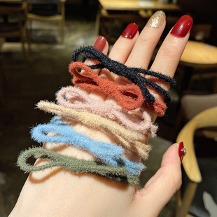 INS Chic Elegant Hair Rope Cute Colored Headband Female Korean Style Hair Band Flower Hairband Headdress Small Jewelry
