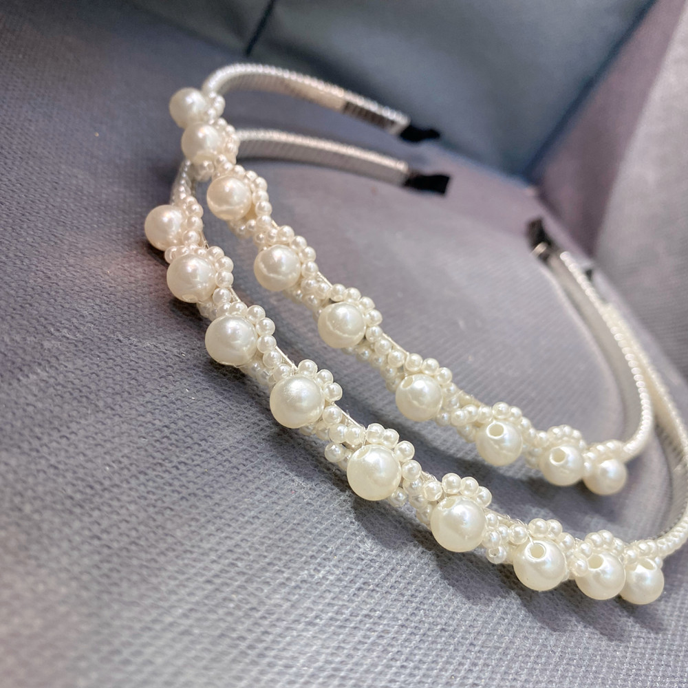 2021 Internet Hot New Pearl Flower Headband Sweet Temperamental All-Match Headdress Fishing Line Winding Korean Head Buckle Wholesale 2021 Internet Hot New Pearl Flower Headband Sweet Temperamental All-Match Headdress Fishing Line Winding Korean Head Buckle Wholesale