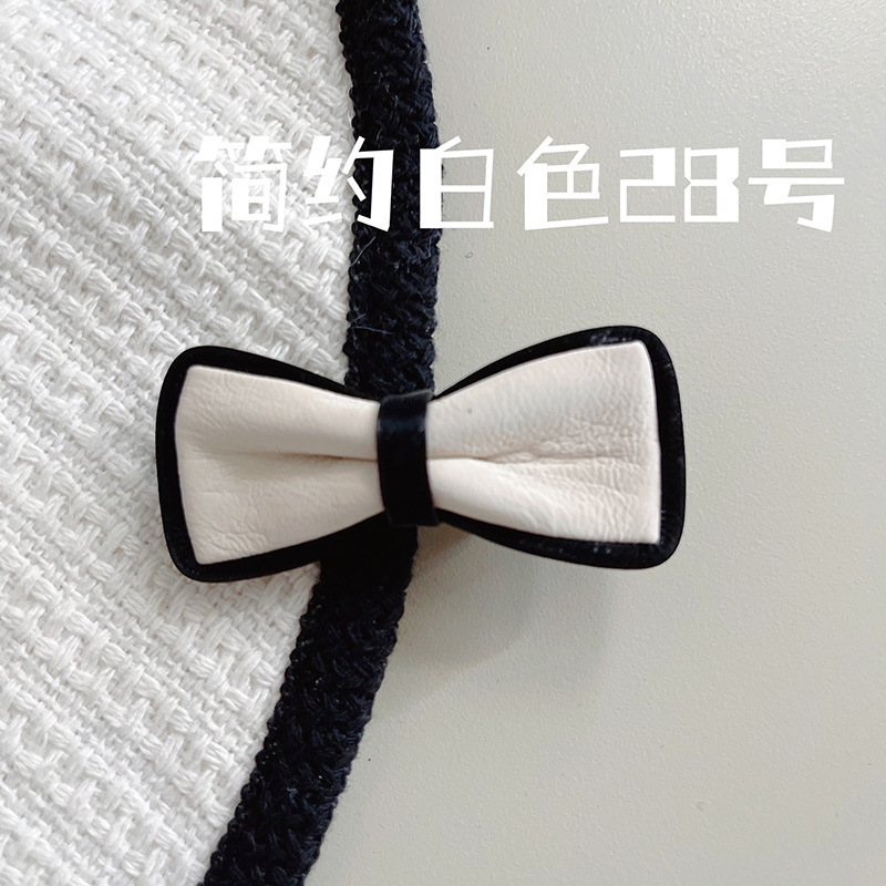 Korean-Style Light Luxury Black and White Flower Pearl Broken Hair Fringe Hairpin Girl Sweet Graceful Lovely BB Clip Hair Accessories Headdress