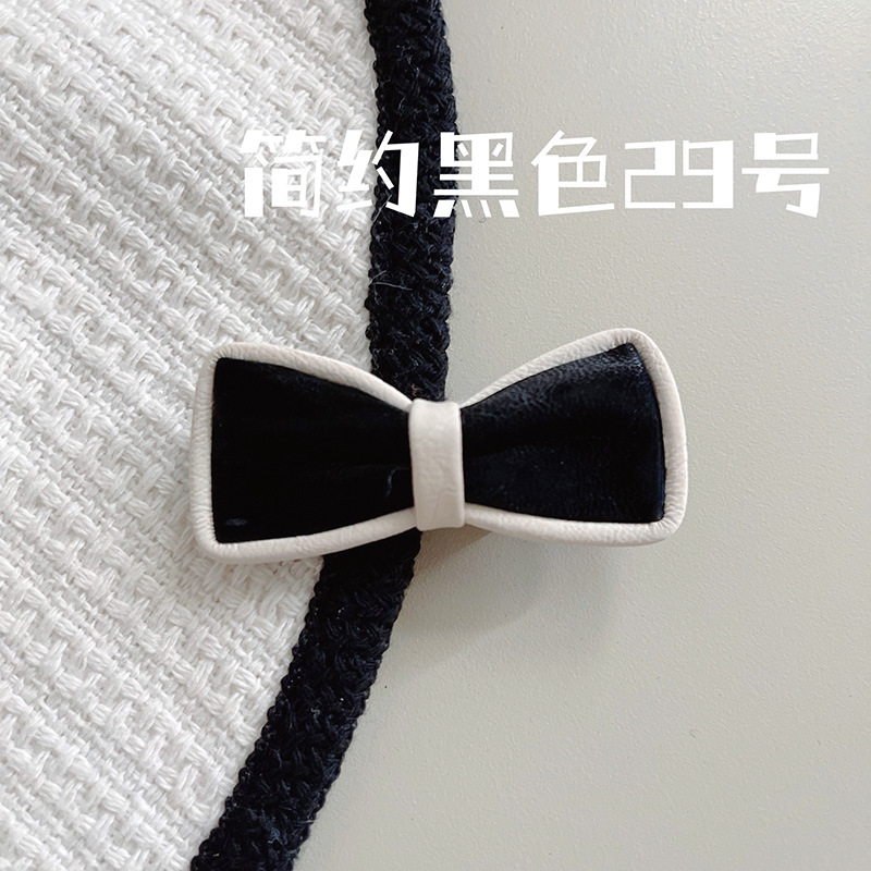 Korean-Style Light Luxury Black and White Flower Pearl Broken Hair Fringe Hairpin Girl Sweet Graceful Lovely BB Clip Hair Accessories Headdress