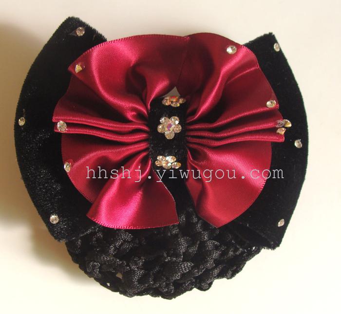 Occupation female hair accessories hairpin headdress flower butterfly hairpin net mobile net