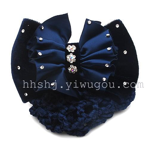 Occupation female hair accessories hairpin headdress flower butterfly hairpin net mobile net