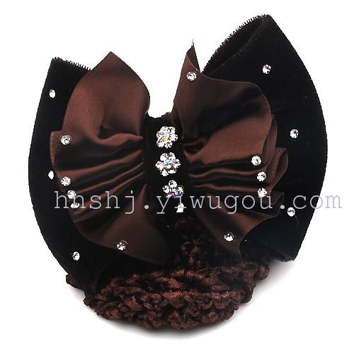 Occupation female hair accessories hairpin headdress flower butterfly hairpin net mobile net