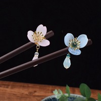 Wearing Flower New Original Design Hairpin Buyao Tassel Hair Clasp Han Chinese Clothing Accessories Archaistic Headdress