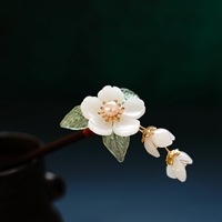 Wearing Flower New Original Design Hairpin Buyao Tassel Hair Clasp Han Chinese Clothing Accessories Archaistic Headdress