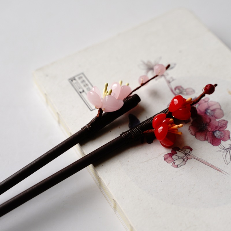 Wearing Flower New Original Design Hairpin Buyao Tassel Hair Clasp Han Chinese Clothing Accessories Archaistic Headdress