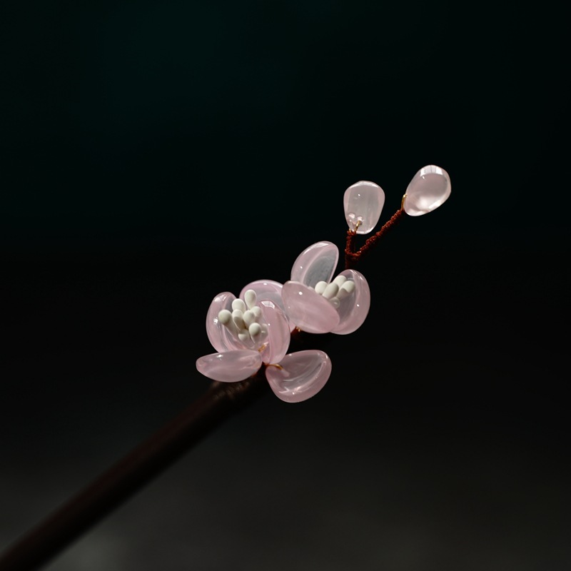 Wearing Flower New Original Design Hairpin Buyao Tassel Hair Clasp Han Chinese Clothing Accessories Archaistic Headdress