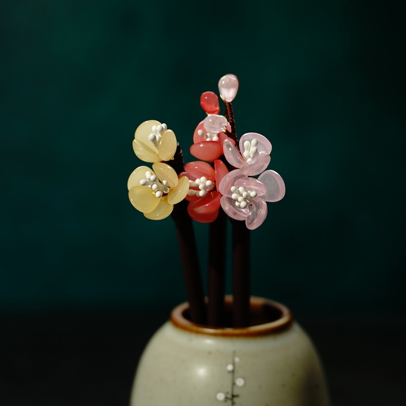 Wearing Flower New Original Design Hairpin Buyao Tassel Hair Clasp Han Chinese Clothing Accessories Archaistic Headdress