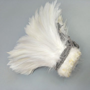Factory Direct Sales 5-6 Inch High Quality Red Tip Chicken Feather Roll DIY Corsage Headdress Hat Flower Dream Catcher Material Feather
