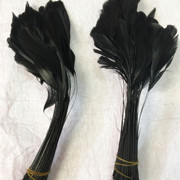 Factory Direct Sales 5-6 Inch High Quality Red Tip Chicken Feather Roll DIY Corsage Headdress Hat Flower Dream Catcher Material Feather