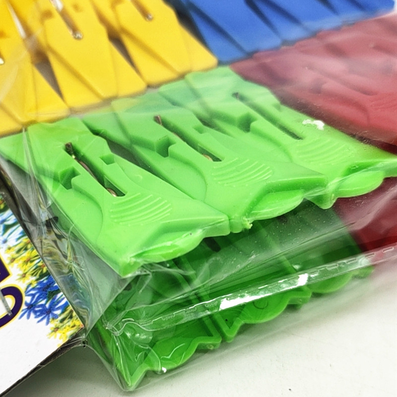 Sunshine Department Store 12 PCs Color Clothespin Windproof Plastic Clip Household Big Quilt Clip Multi-Functional Clothes Pin