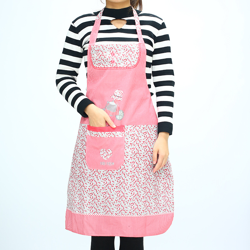 Simple modern princess apron women&#039;s non-woven household apron, south Korean version of the lady without the logo.