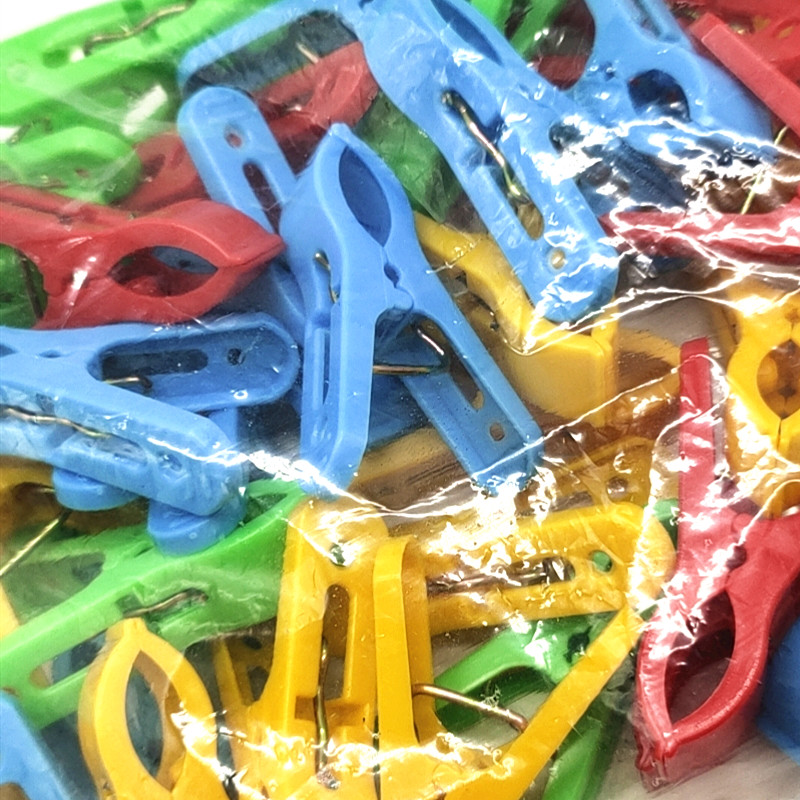 Sunshine Department Store Bag Clothes Drying Clothespins Color Plastic Clip Mixed Color 50 PCs Underwear Socks Clip Windproof Clip