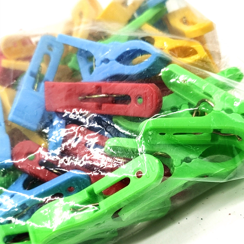 Sunshine Department Store Bag Clothes Drying Clothespins Color Plastic Clip Mixed Color 50 PCs Underwear Socks Clip Windproof Clip