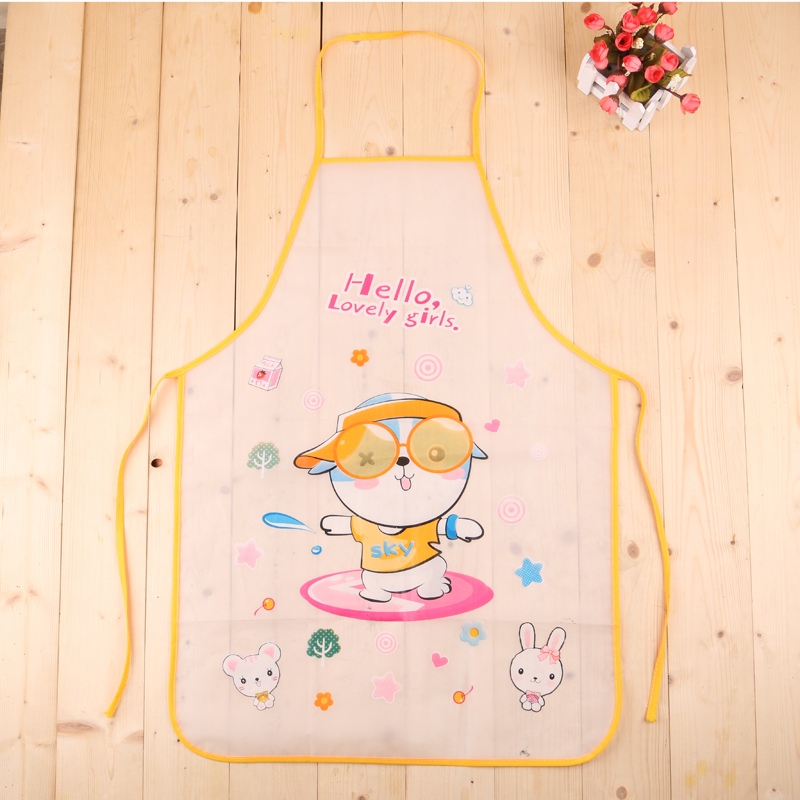 Household goods household goods household fashionable lovely apron PVC printing apron.