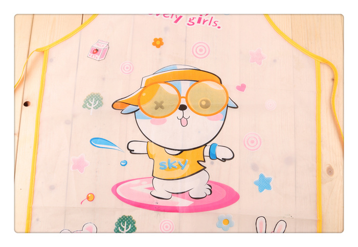 Household goods household goods household fashionable lovely apron PVC printing apron.