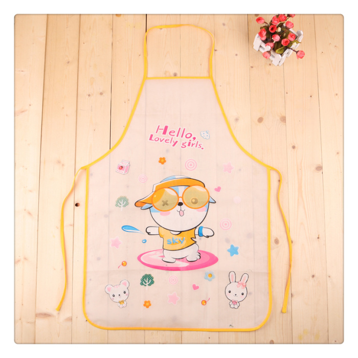 Household goods household goods household fashionable lovely apron PVC printing apron.