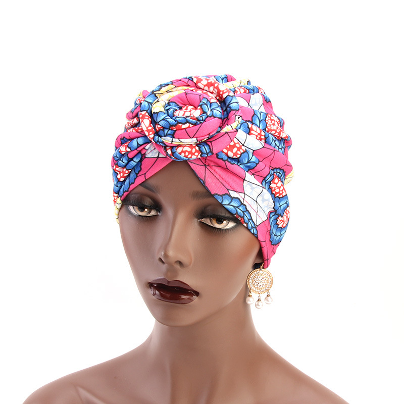 Foreign Trade Hot Selling Wind Vortex Knotted Tam-O&#039;-Shanter African Fashion Fashion Cap Hat TJM-342