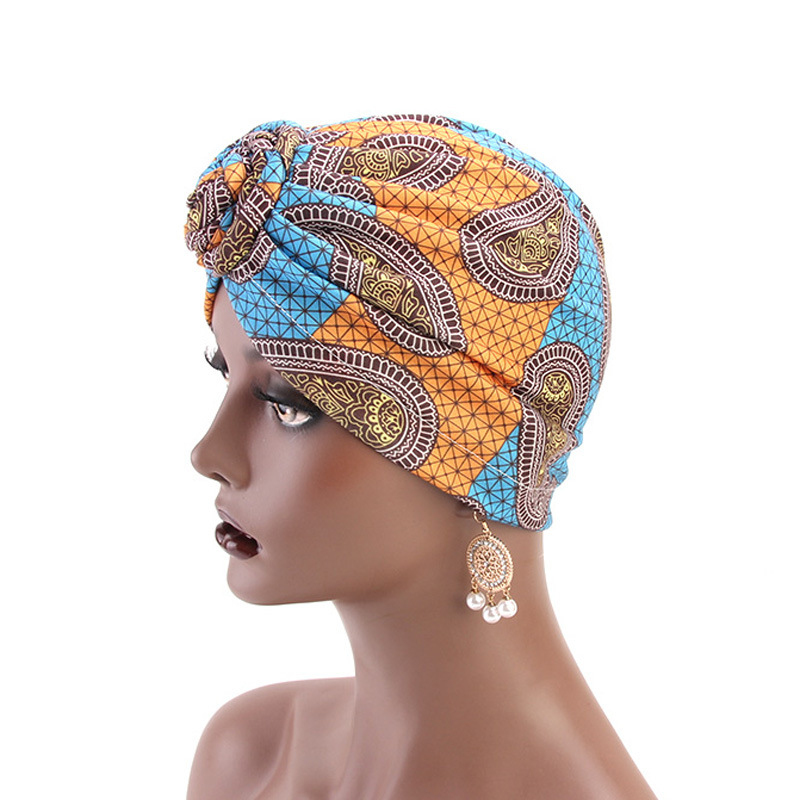 Foreign Trade Hot Selling Wind Vortex Knotted Tam-O&#039;-Shanter African Fashion Fashion Cap Hat TJM-342
