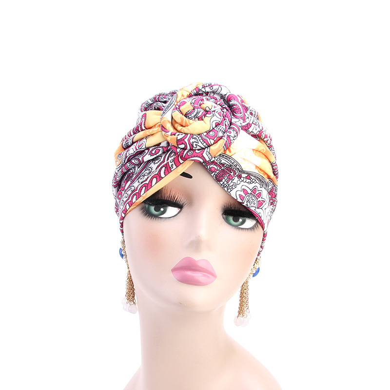Foreign Trade Hot Selling Wind Vortex Knotted Tam-O'-Shanter African Fashion Fashion Cap Hat TJM-342 Foreign Trade Hot Selling Wind Vortex Knotted Tam-O'-Shanter African Fashion Fashion Cap Hat TJM-342