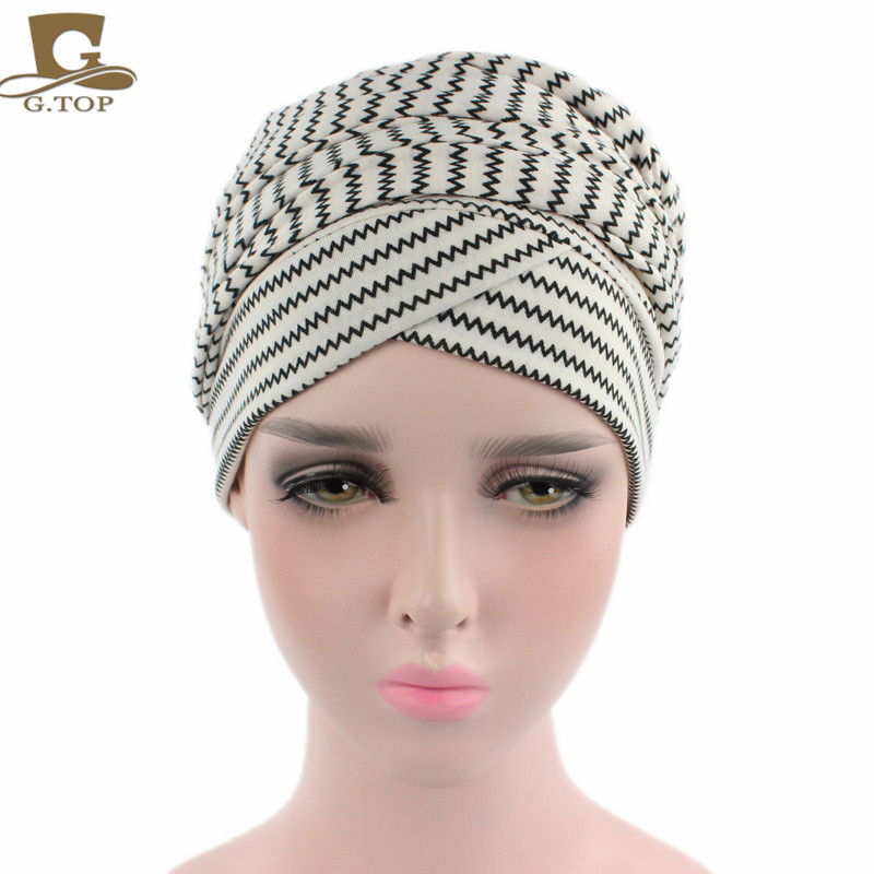 New Elastic Cotton Scarf Long Tail Cap Wrap Head Cap Tam-O'-Shanter African Wrap Head Scarf Hat