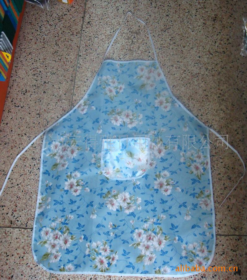 Modern simple and thickened kitchen adult waterproof apron can be washed fabric straps apron