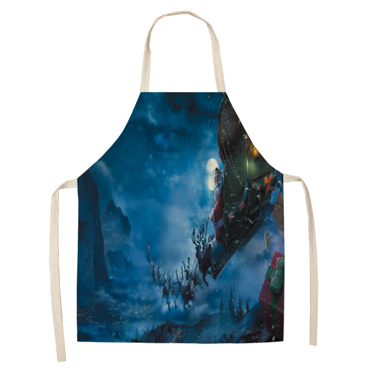 New Fashion Apron Christmas Housework Apron Household Antifouling Christmas Apron Machine Washable Sleeveless Apron Wholesale New Fashion Apron Christmas Housework Apron Household Antifouling Christmas Apron Machine Washable Sleeveless Apron Wholesale