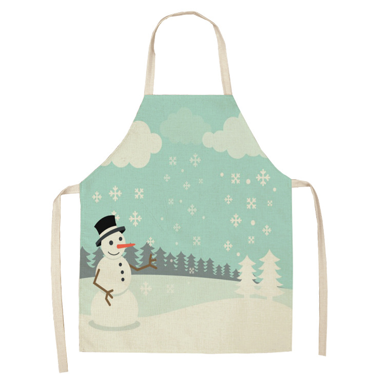 New Fashion Apron Christmas Housework Apron Household Antifouling Christmas Apron Machine Washable Sleeveless Apron Wholesale New Fashion Apron Christmas Housework Apron Household Antifouling Christmas Apron Machine Washable Sleeveless Apron Wholesale