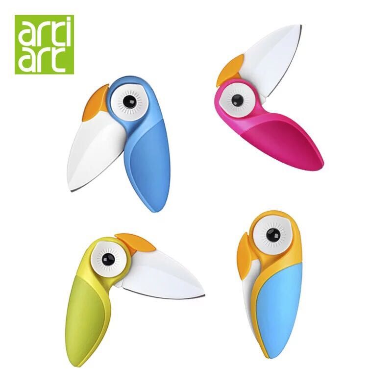 Taiwan Artiart authentic creative bird knife folding portable small ceramic knife paring knife paring knife cutter