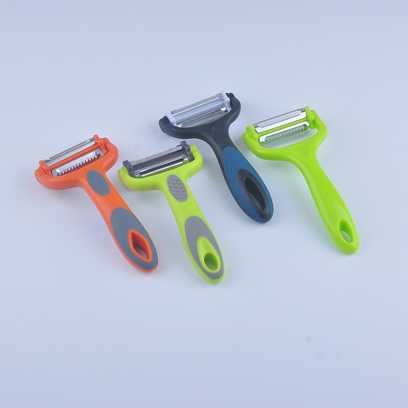 Factory Direct Supply Multifunctional Paring Knife Three-in-One Rotary Peeler Kitchen Tools Fruits Plane Wholesale