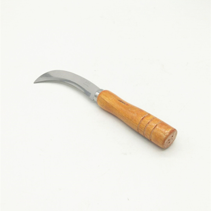White stainless steel machete cut pineapple knife with wooden handle knife paring knife kitchen knife cut knife
