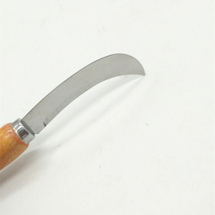 White stainless steel machete cut pineapple knife with wooden handle knife paring knife kitchen knife cut knife