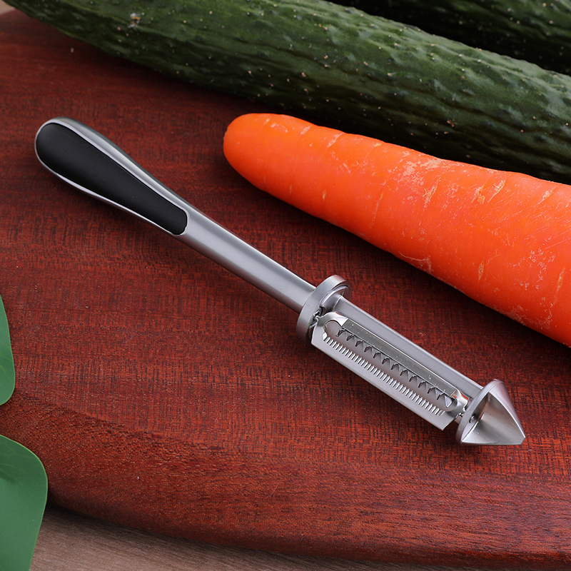 Factory in Stock New Homehold Peler Three-in-One Multi-Functional Peeler Beam Knife Peeling Knife Paring Knife