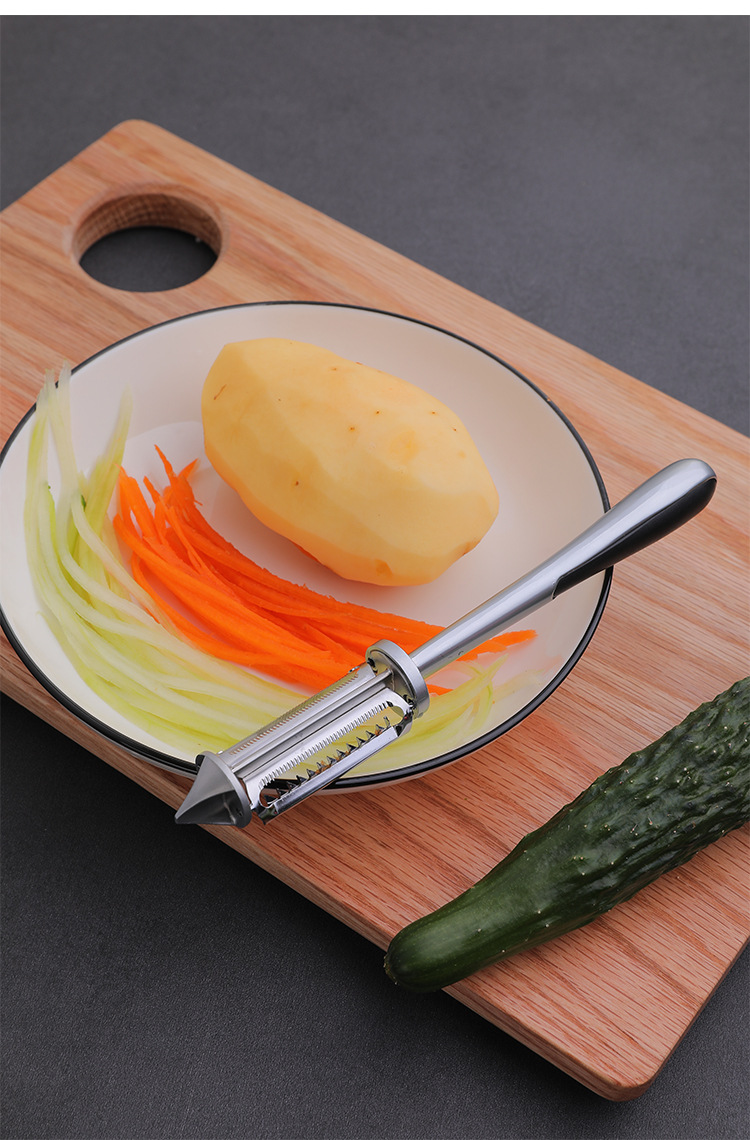 Factory in Stock New Homehold Peler Three-in-One Multi-Functional Peeler Beam Knife Peeling Knife Paring Knife