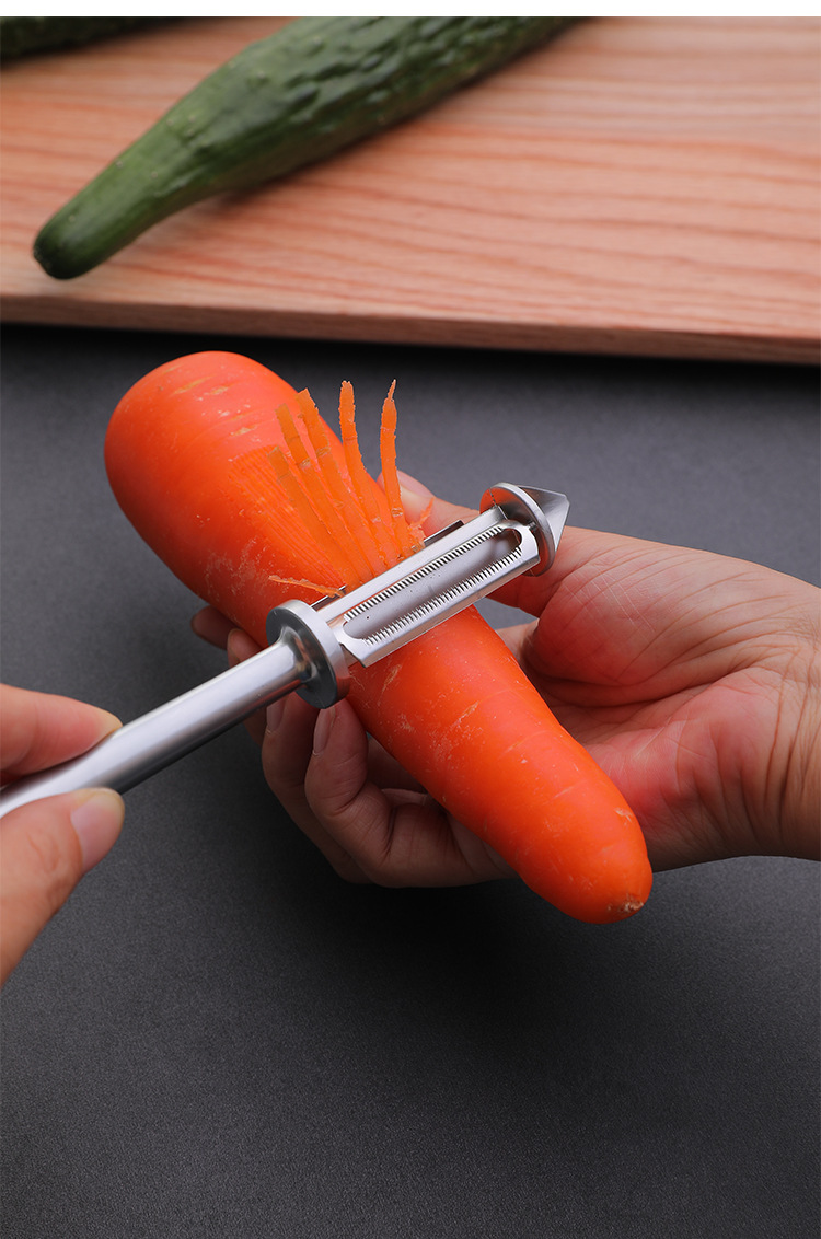 Factory in Stock New Homehold Peler Three-in-One Multi-Functional Peeler Beam Knife Peeling Knife Paring Knife