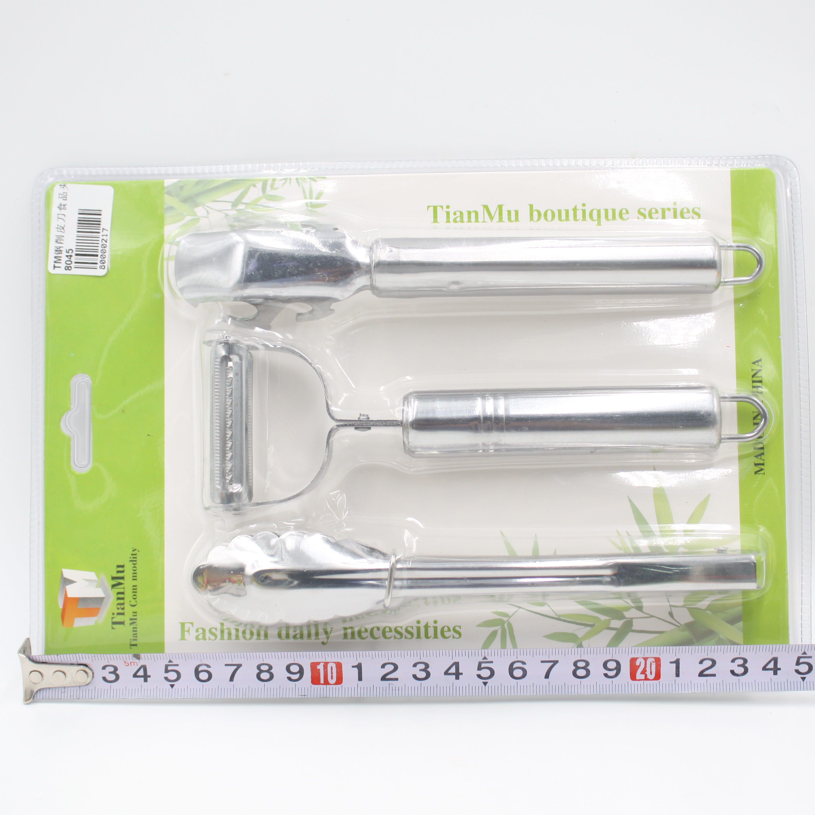 TM steel paring knife food clip 3 sets of kitchen multi-purpose paring knife 7 inch food clip manufacturers direct sales