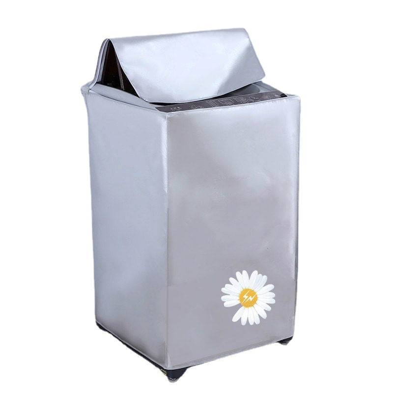 Washing Machine Cover Oxford Cloth Waterproof and Sun Protection Automatic Roller Pulsator Open Dustproof Thickened Washing Machine Cover Universal