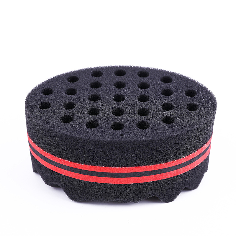 African Magic Curly Hair Sponge Creative Hairdressing Double-Sided Dual-Use with Holes Dirty Hair Messy Hair Hair Curlers