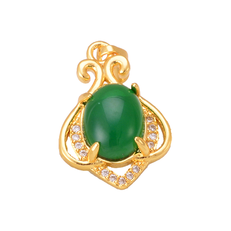 Simple Retro Palace Style Hollow Carved Necklace 925 Silver Egg-Shaped African Opal Temperament Pendant Direct Wholesale