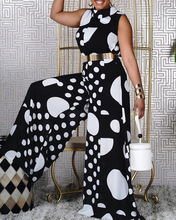 2020 Cross-Border New Arrival EBay European and American Independent Station Bright Edge Fashion Jumpsuit One Shoulder African Large Size Women's Trousers